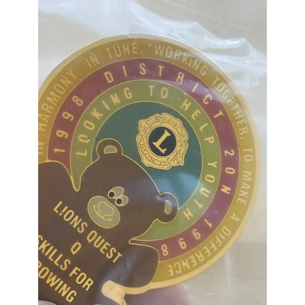 Lions Club Lapel Pin In Harmony In Tune Working Together To Make A Difference‎